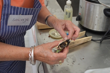 Opening the cuttlefish mould...